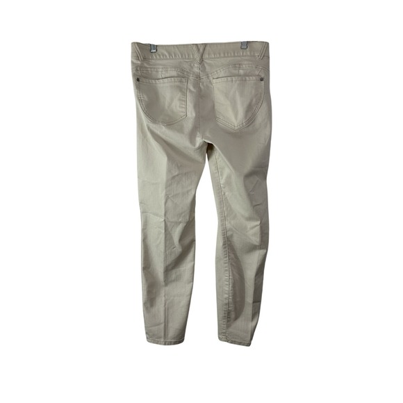 Democracy Ab Technology Denim Jeans Womens 10 Khaki Cream Slim Straight Denim - Picture 3 of 8